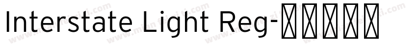 Interstate Light Reg字体转换